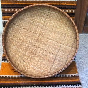 Beautiful woven shallow basket